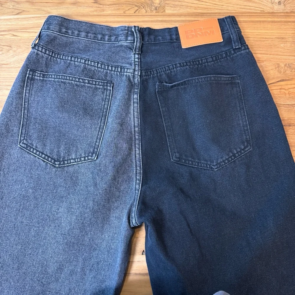 Princess Polly Two Tone Black Denim Jeans Women’s 8 100% Cotton - Picture 5 of 12